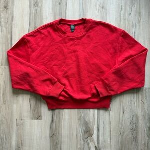 Classic Red women’s crop Sweater